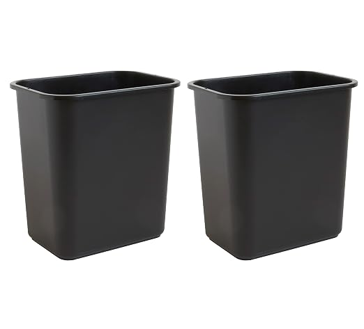 United Solutions 7 Gallon / 28 Quart Space Saving Trash Wastebasket, Fits Under by UNITEDSOLUTIONS