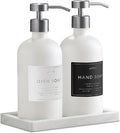 Glass Soap Dispenser Set of 2 by Unknown