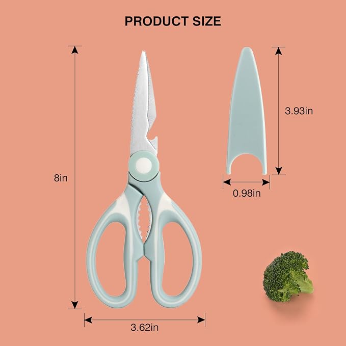 NileHome Kitchen Scissors, Stainless Steel Scissors All Purpose Heavy Duty - Image 2