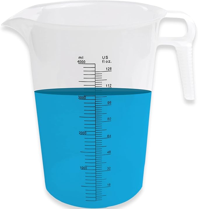 ACCUPOUR 128oz Measuring Pitcher, Pool and Lawn by Accupour