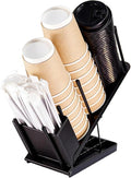 Adjustable Coffee Cup and Lid Holder, Disposable Cup Dispenser Organizer Stand by Unknown