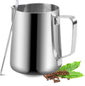 Milk Frothing Pitcher, 600ml Milk Frother Cup Stainless Steel Jug Steaming by UMUACCAN
