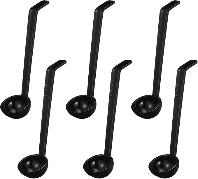Tioncy 6 Pcs 1 Oz Small Ladle for Serving Sauce 8.07 Inches Plastic Mini Ladles by Tioncy