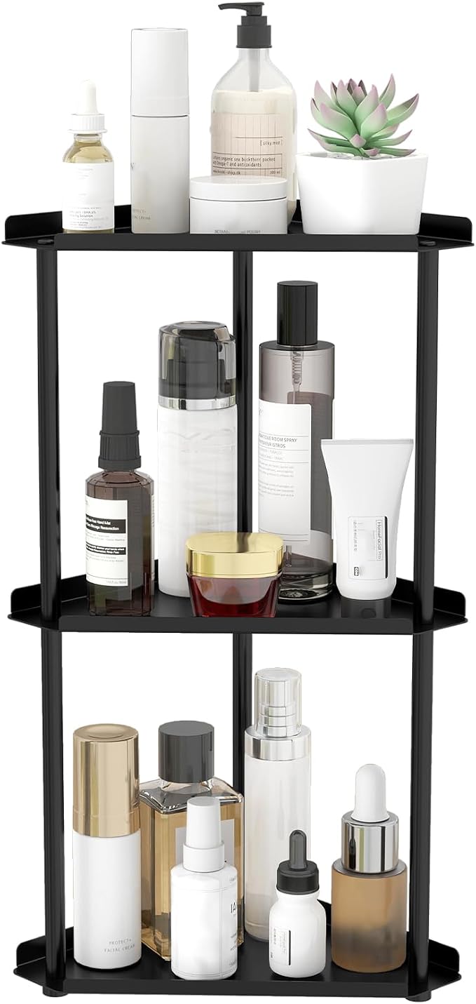 Jesginboo 3 Tier Bathroom Counter Organizer, Vanity Organizer Corner Shelf by Jesginboo