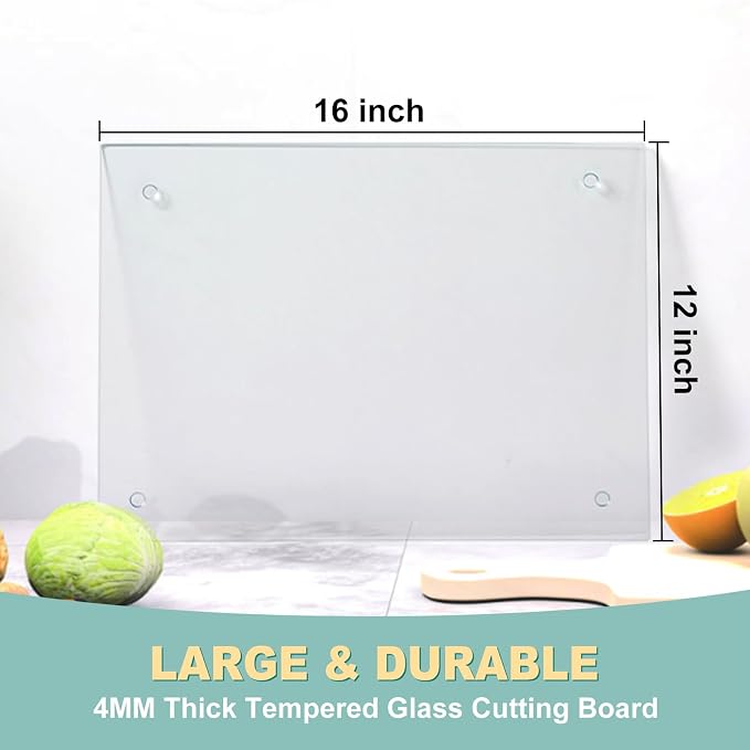 VASUHOME Tempered Glass Cutting Board - Image 6
