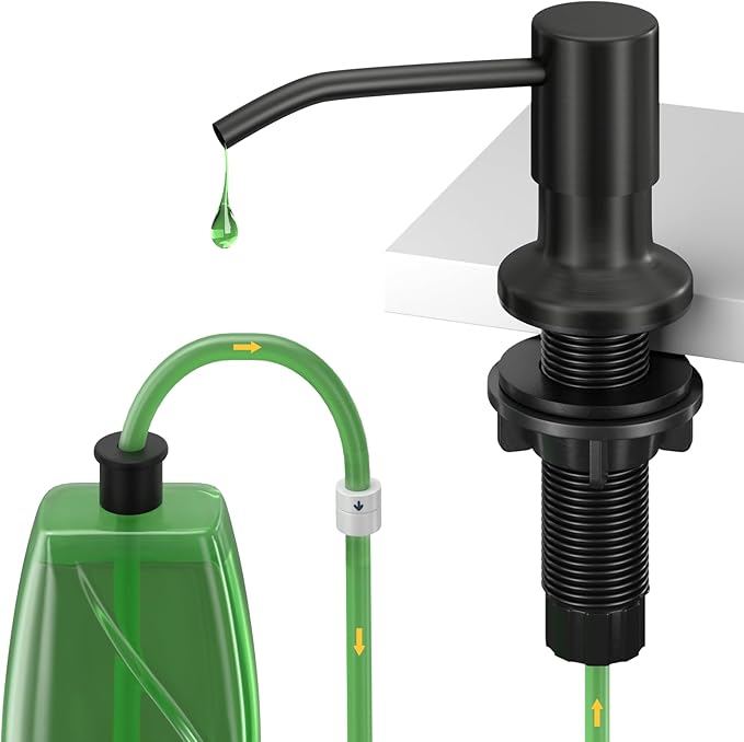 Kitchen Sink Soap Dispenser, Built in SoapDispenser, Counter Lotion Dispenser by NVMTUUO