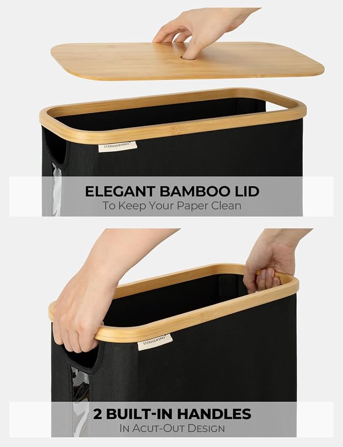 StorageWorks Large Toilet Paper Storage - Image 4