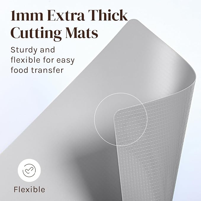 Cooler Kitchen Extra Thick Flexible Cutting Mat Set - Image 7