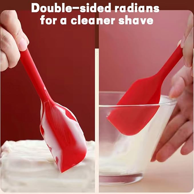8 Pieces Silicone Spatulas, 8.3 inch Small Spatulas Non-stick Heat-Resistant - Image 5