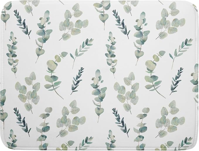 Eucalyptus Leaf Dish Drying Mat by Unknown