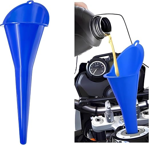 Long-Neck Oil Funnel for Automotive – Multi-Function Plastic Funnel for Oil by Cartisen