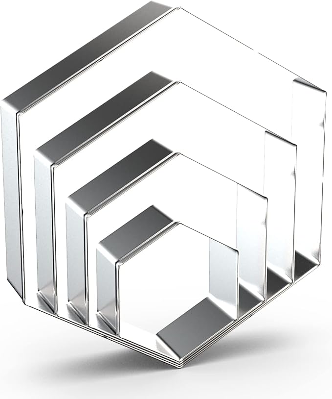 Hexagon Cookie Cutter Set Large by QAAQS
