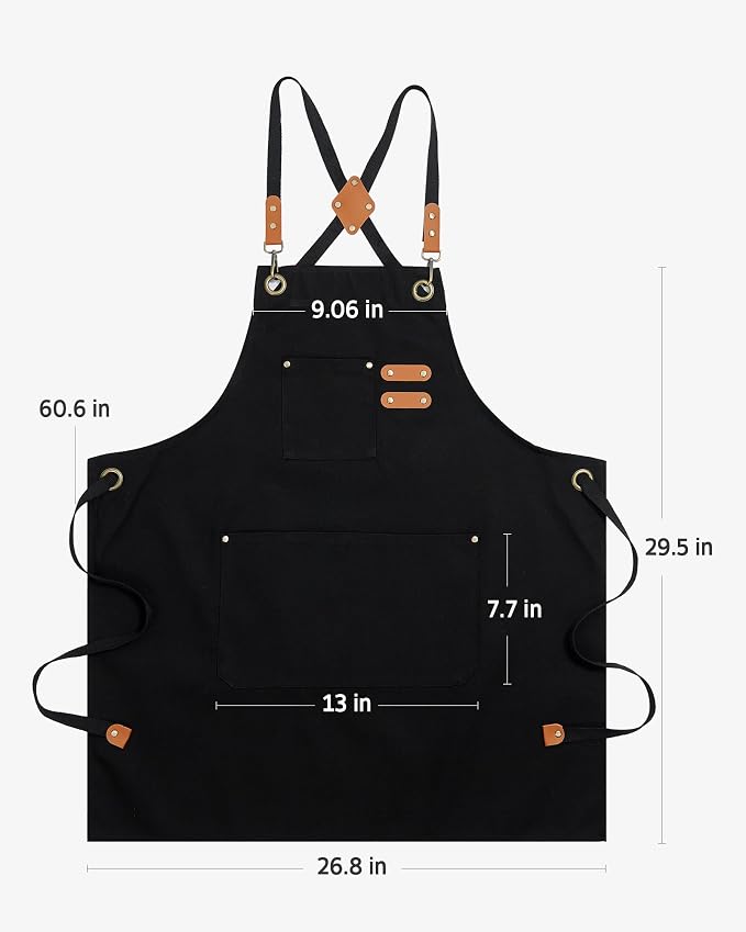 Syntus Chef Apron for Men Women Kitchen Cooking Apron - Image 2