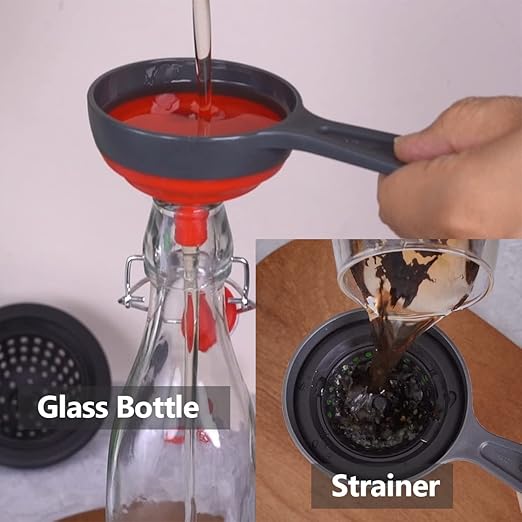 Delove Canning Funnel with Strainer - Image 6