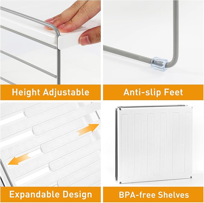 JUPELI Foil and Plastic Wrap Organizer, Expandable Kitchen Pantry Storage - Image 4