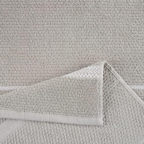Martha Stewart Modern Waffle Kitchen Towel Set 6-Pack, Linen, 16"x28"