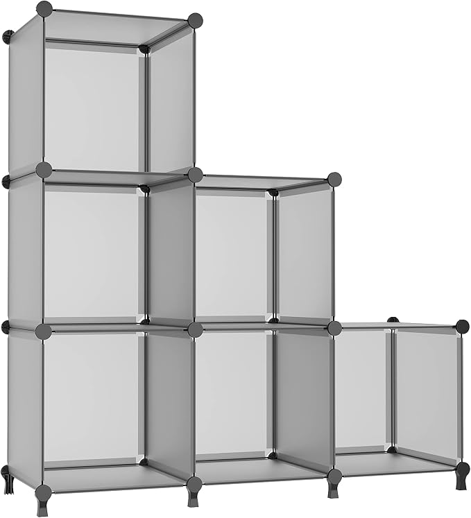 AWTATOS Cube Storage Organizer, Storage Cubes Shelves Bookshelf, 6 Cube Closet by AWTATOS