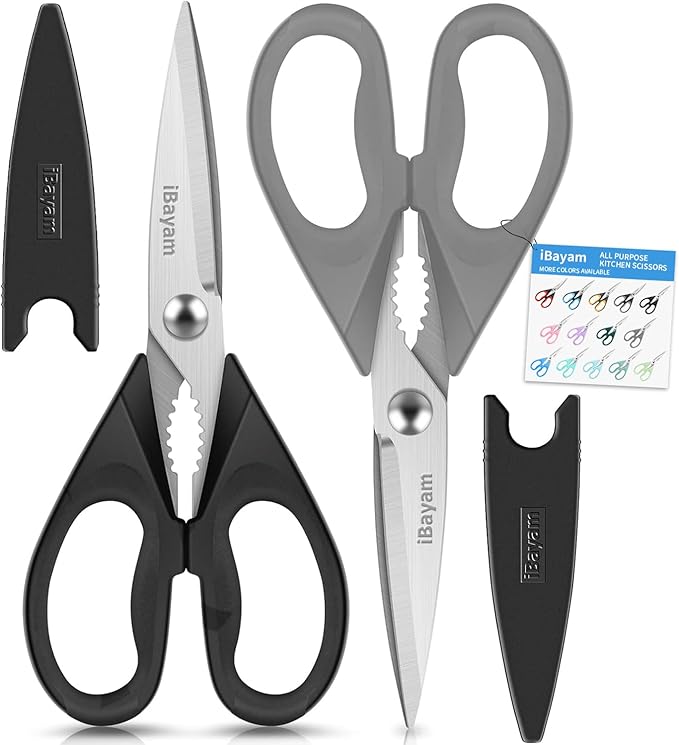 iBayam All Purpose Kitchen Scissors, Kitchen Shears by iBayamDirect