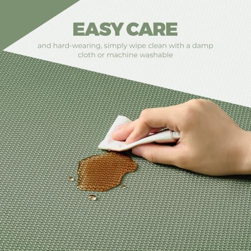 Decorelia Textured Fabric Round Tablecloths 48 Inch, Waterproof
