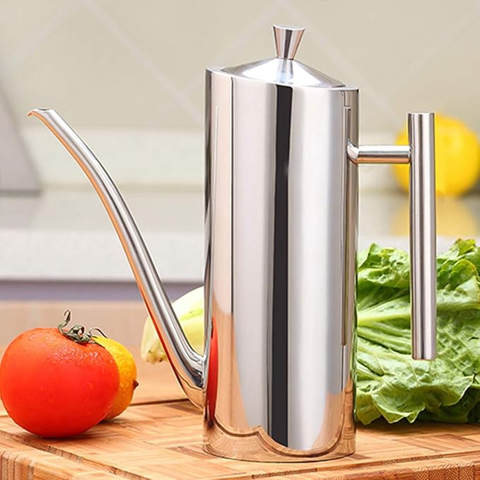 Sumerflos Olive Oil Dispenser Bottle Stainless Steel, 700ml/24oz Drip-Free - Image 8