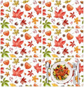Tarklanda Fall Plastic Placemats Set of 6, 11 x 15.7 Inch Autumn Table