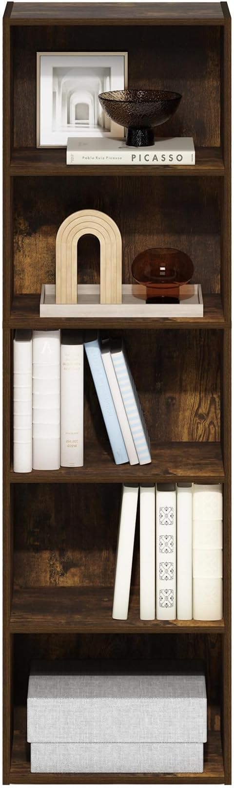 Furinno LUDER Book Shelf, 5-Tier Bookshelf, Bookcase - Image 5