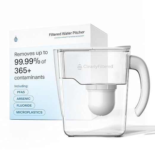 Clearly Filtered No.1 Filtered Water Pitcher/Updated Model/Targets 365+ by ClearlyFiltered