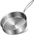 EWFEN 12 Inch Tri-Ply Stainless Steel Frying Pan, Compatible by EWFEN