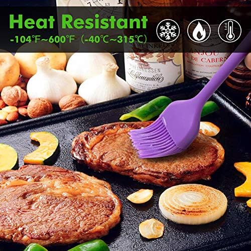 Hotec 5 pieces Silicone Basting Pastry Brushes +Hotec 9pieces Silicone