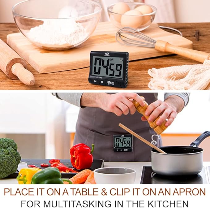3" Large Display Kitchen Timer - Image 4