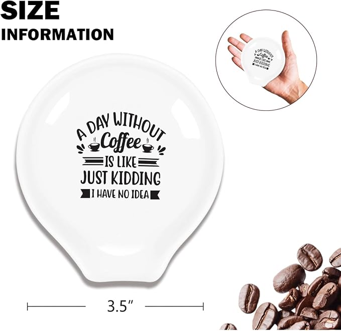Funny Coffee Spoon Holder-Coffee Spoon Rest-Cafe Bar Station Accessories-A Day - Image 2