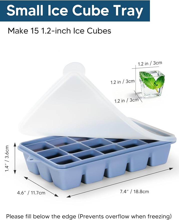 4 Pack Silicone Ice Cube Trays - Image 2
