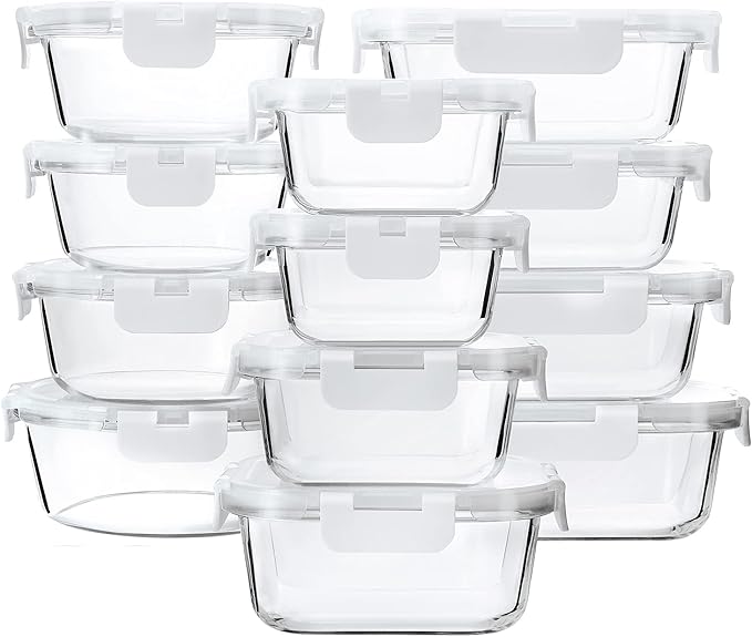 24-Piece Glass Food Storage Containers by MMCIRCO