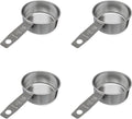 1/2 Cup Stainless Steel Measuring Cup | Sturdy Metal 125 ml | 125 cc | 4 oz | by Knupp+Co.
