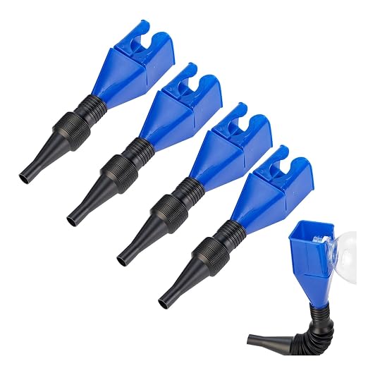 Funnels for Automotive Use, Flexible Draining Tool Snap Funnel, Retractable - Image 9