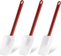 Silicone Rubber Spatula Set of 3, High Heat, Commercial by Heffiso+Silicone+Utensils