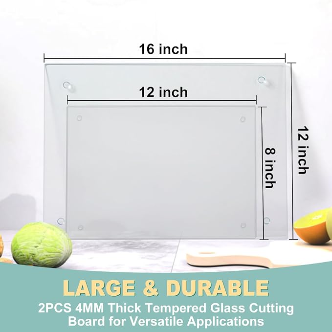 VASUHOME Tempered Glass Cutting Boards - Image 5