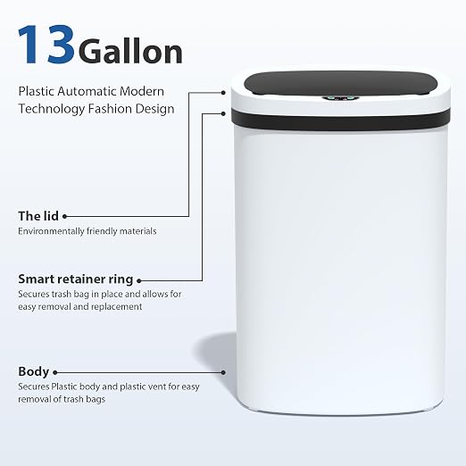13 Gallon/50 L Kitchen Trash Can - Image 5