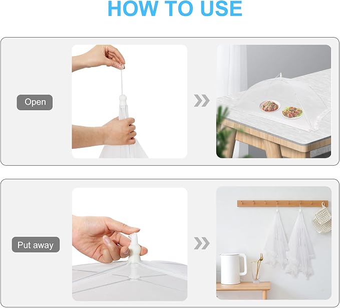 2 Pcs Extra Large Mesh Food Cover Tent（46"x20" - Image 4