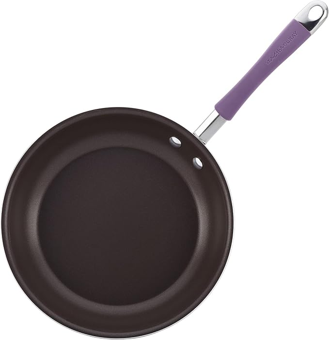 Rachael Ray Cucina Nonstick Cookware Pots and Pans Set, 12 Piece, Lavender - Image 11