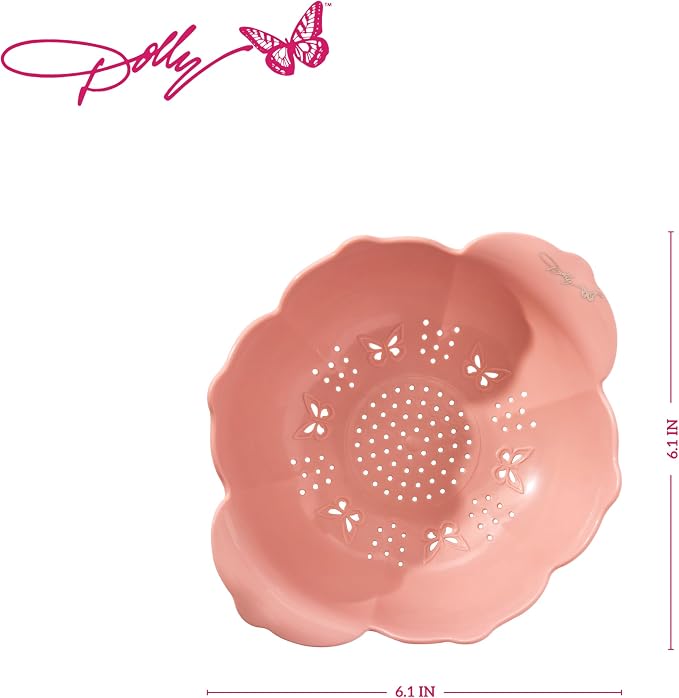 Dolly Parton Mini Colander – Flower-Shaped Berry Strainer - Image 2