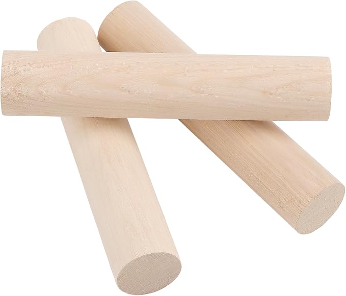 Wooden Rolling Pin Set, 6 x 1.2 Inch Mini Dough Rollers - Image 5