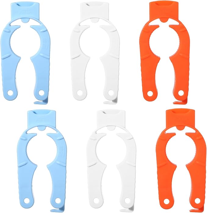 6 Pcs Water Bottle Opener Plastic Bottle Cap Opener Multi-Purpose Orange Soda - Image 8