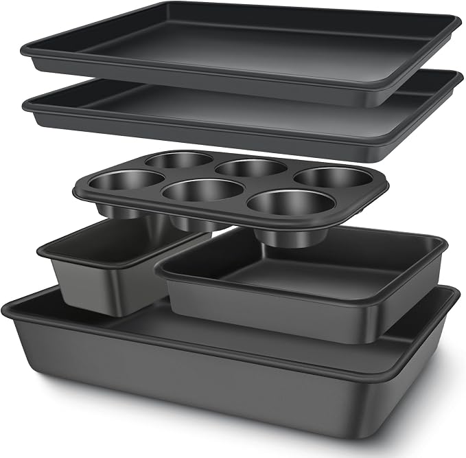 Baking Pans Set, Nonstick Bakeware Sets, Oven Pans by AIVIKI