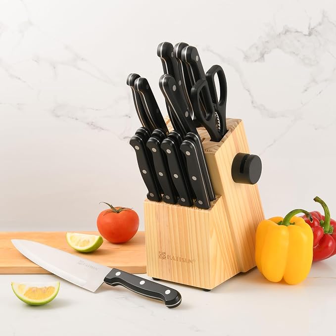 19-Piece Knife Set, German Steel, Durable and Dishwasher Safe, Knife Sets - Image 5