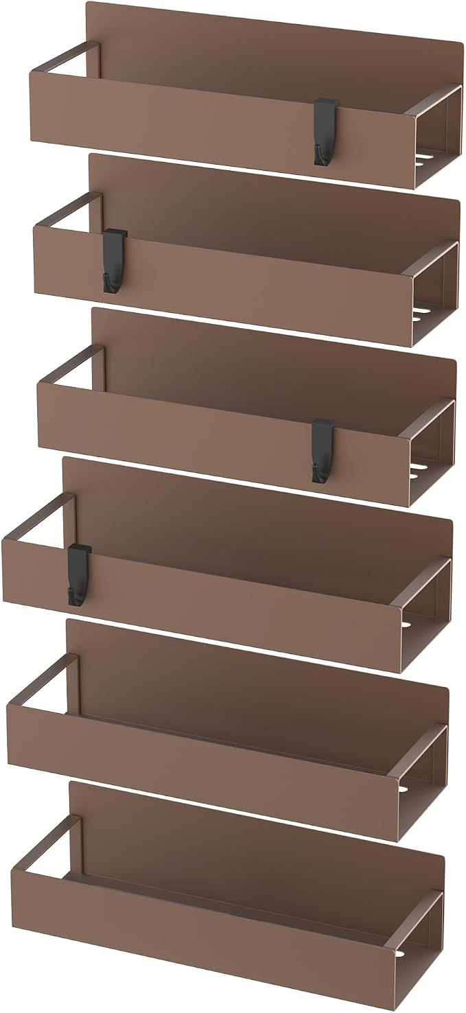HuggieGems 6 Pack Magnetic Spice Storage Rack Organizer - Image 6