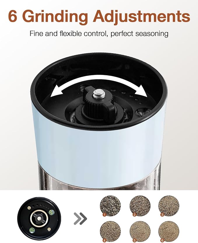 Gravity Electric Salt and Pepper Grinder Set 2-Pack - Image 4