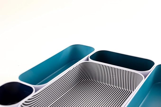 Three by Three Seattle 5 Piece Metal Organizer Tray Set - Image 4