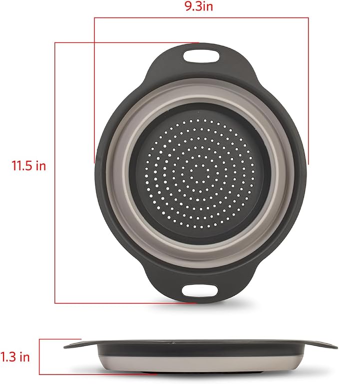 Glad Collapsible Colander Strainer - 2L | Small Pasta Drainer - Image 2