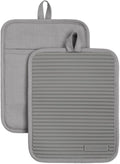 KitchenAid Ribbed Soft Silicone Pot Holder 2-Pack Set by KitchenAid
